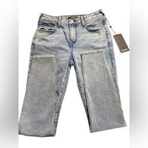 True Religion Jennie Curvy MidRise Super Skinny Jeans size 26 NWT